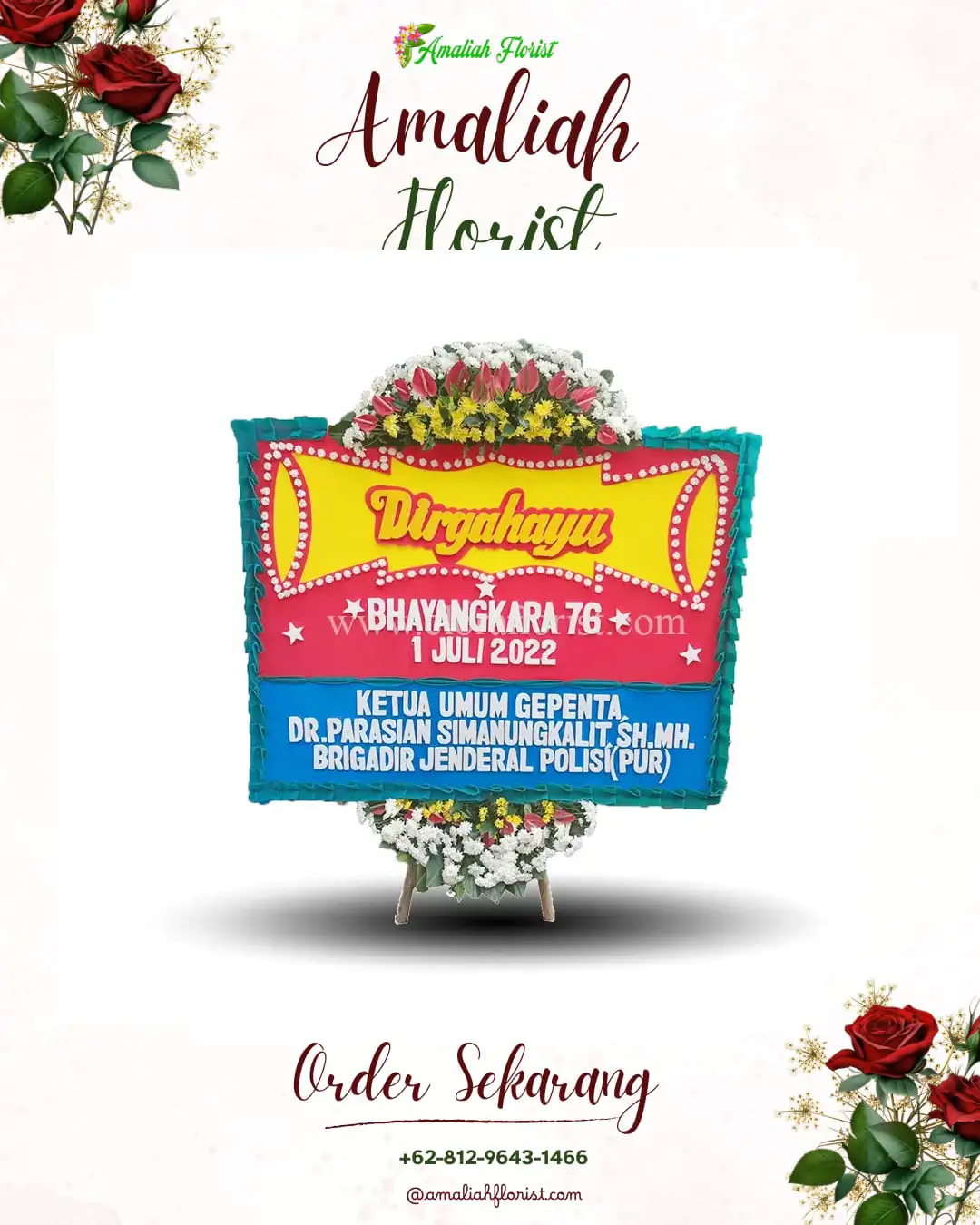 Papan Bunga HUT Ulang Tahun Wajak Lor